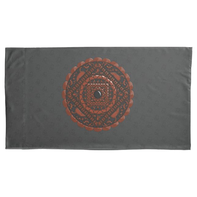 Leo Mandala Pillowcase Kissenbezug (Vorderseite)