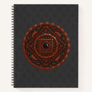 Leo Mandala Spiral Notebook Notizbuch