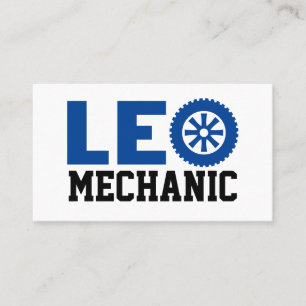 Leo Mechanic Business Card Visitenkarte