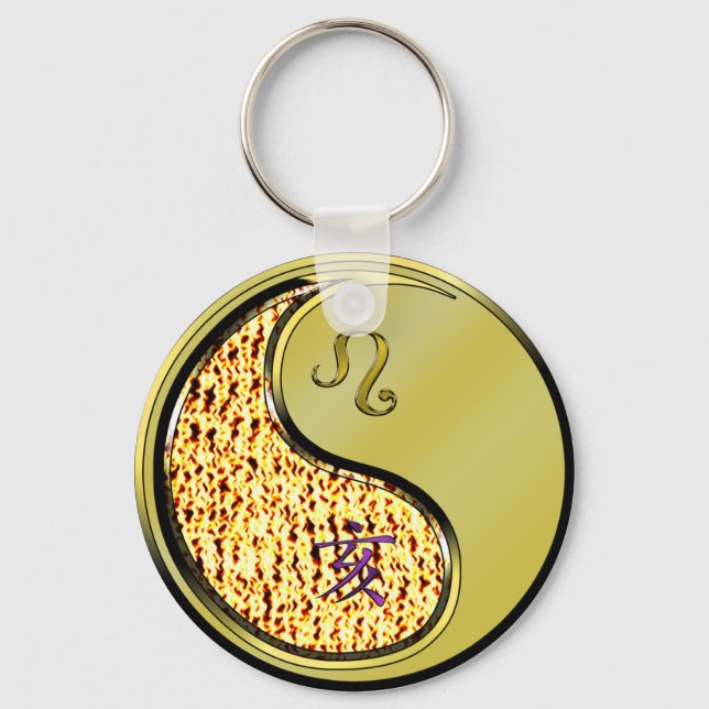 Leo & Metal Boar Schlüsselanhänger (Vorderseite)