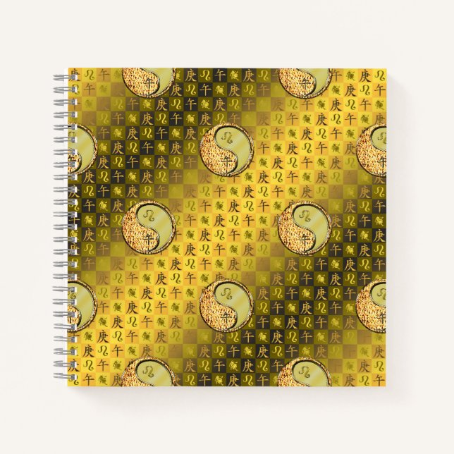 Leo & Metal Horse Notizbuch (Vorderseite)