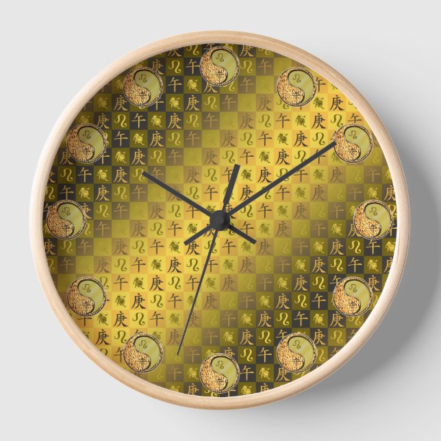 Leo & Metal Horse Uhr (Vorderseite)