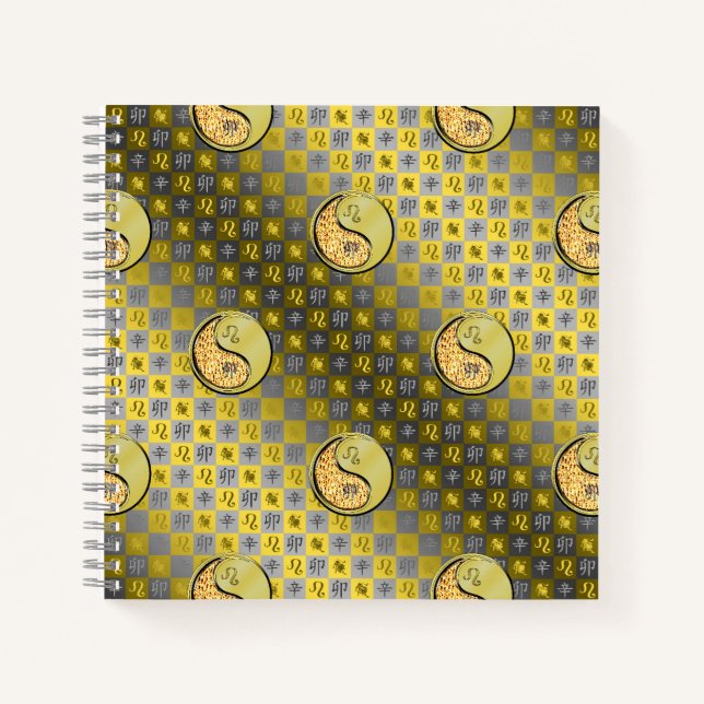 Leo & Metal Rabbit Notizbuch (Vorderseite)