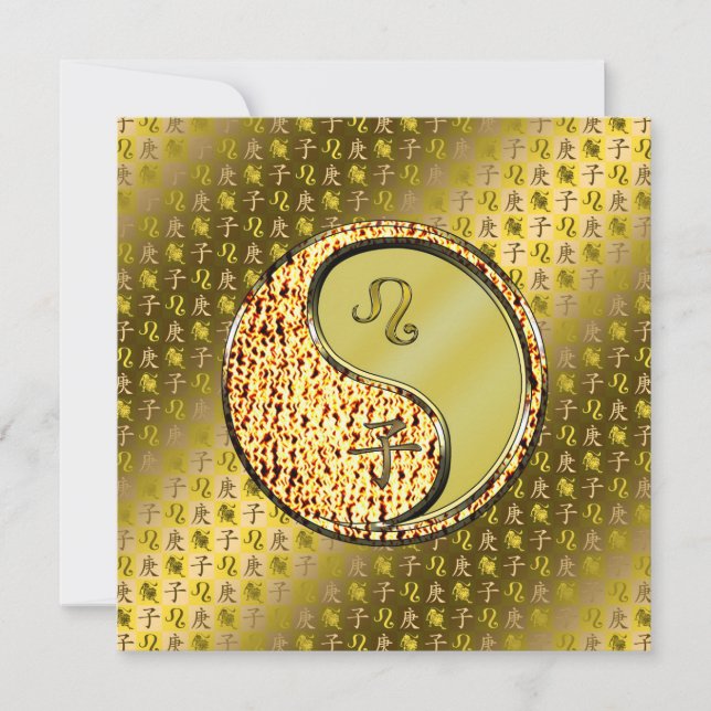 Leo & Metal Rat Karte (Vorderseite)