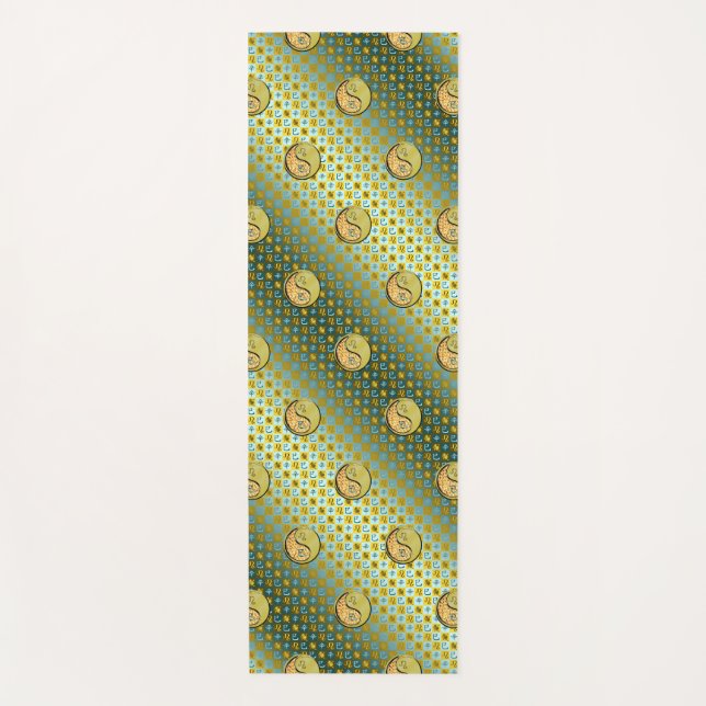 Leo & Metal Schlange Yogamatte (Vorderseite)