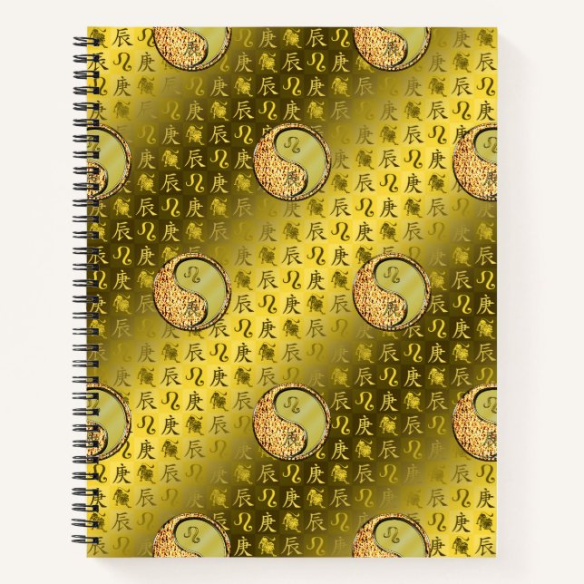 Leo & Metalldrache Notizbuch (Vorderseite)