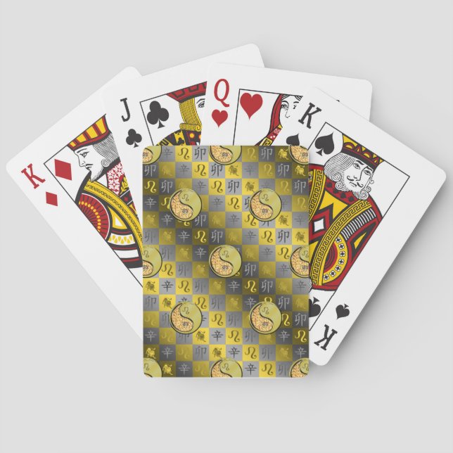 Leo & Metallhase Spielkarten (Rückseite)