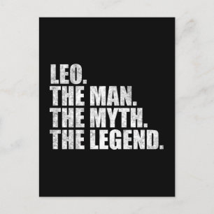 Leo Name, Leo Der Mann Der Mythos Die Legende Postkarte