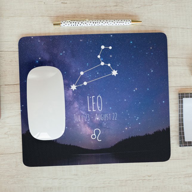 Leo | Personalisiert Zodiac Constellation Mouse Pa Mousepad (Von Creator hochgeladen)