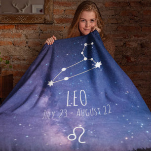 Leo   Personalisierte Sternbilder Fleecedecke