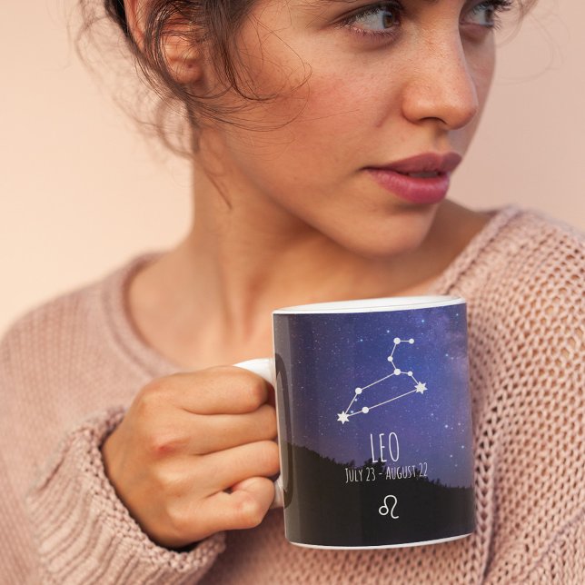 Leo | Personalisierte Sternbilder Kaffeetasse (Von Creator hochgeladen)