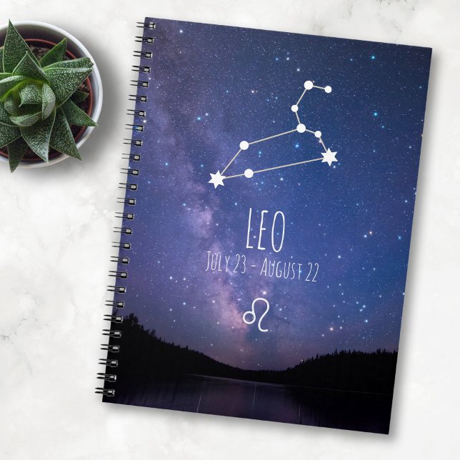 Leo | Personalisiertes Zodiac Constellation Notebo Notizblock (Von Creator hochgeladen)
