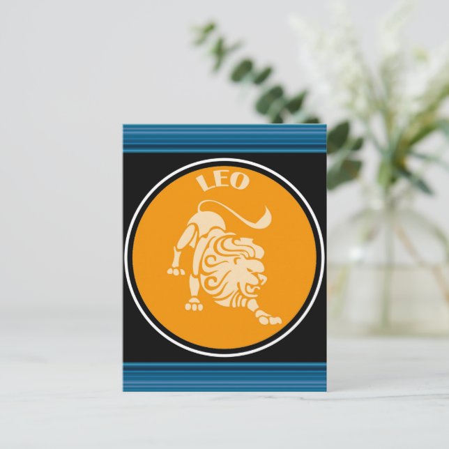 Leo Postcard Postkarte (Stehend Vorderseite)