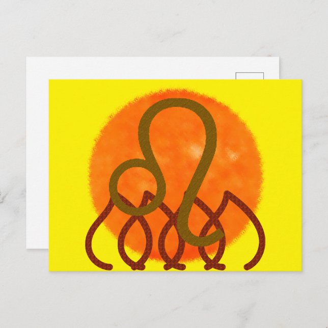 Leo Postkarte (Vorne/Hinten)