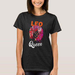 Leo Queen Black Women Afro Natural Hair African T-Shirt