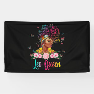 Leo Queen Black Women Persistent schön Banner