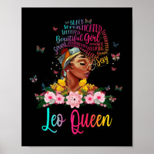 Leo Queen Black Women Persistent schön Poster
