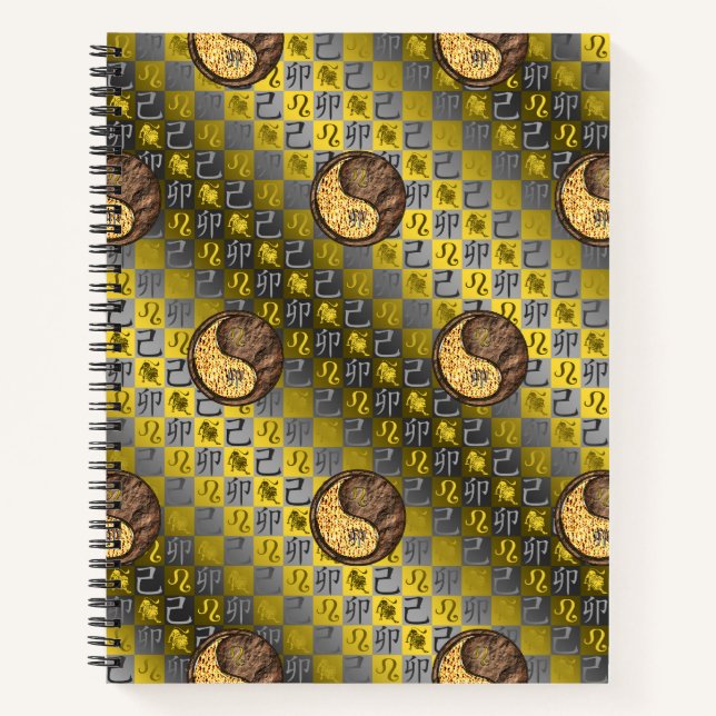 Leo & RabbitSpiral Notizbuch (Vorderseite)