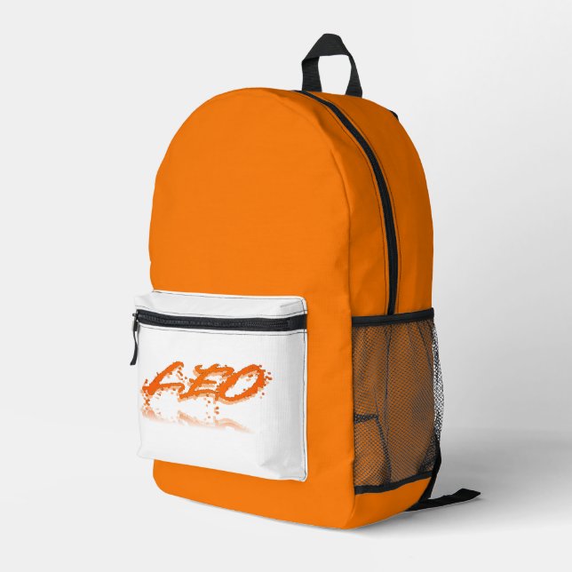 Leo Reflection Bedruckter Rucksack (Rückseitige Ecke Rechts)