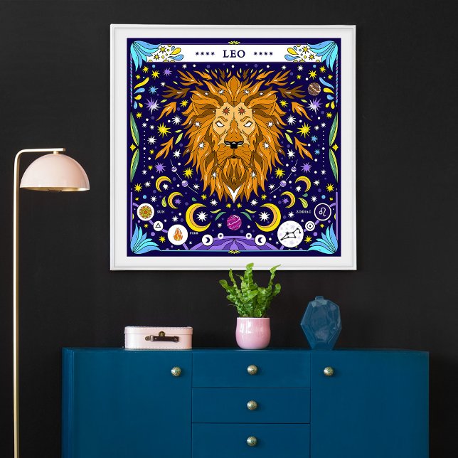 Leo: "Regal Roar" Zodiac Poster (Von Creator hochgeladen)