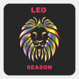 Leo Season Quadratischer Aufkleber