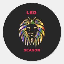 Leo Season Runder Aufkleber