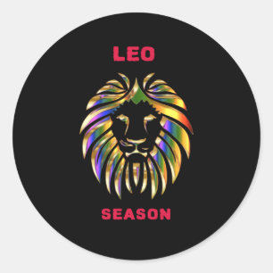 Leo Season Runder Aufkleber