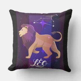 Leo Sign Throw Kissen