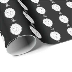 Leo Silhouette Wrapping Paper Geschenkpapier