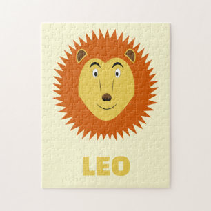 Leo-Sternzeichen Löwe Geburtstag Benutzerdefiniert Puzzle