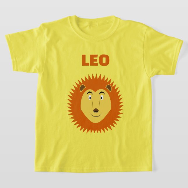 Leo-Sternzeichen Löwe Geburtstag Benutzerdefiniert T-Shirt (Ablage )