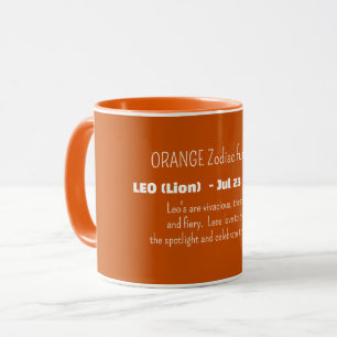 LEO-Sternzeichen Persönlichkeitsmerkmale Tasse