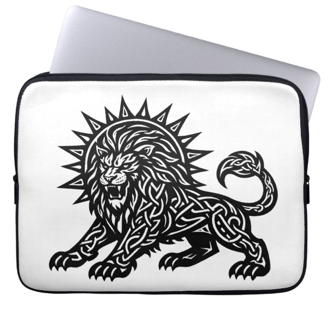 Leo Sternzeichen Sonnenmähne Löwe | BurnsInHell Laptopschutzhülle (Vorderseite)