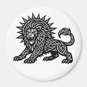 Leo Sternzeichen Sonnenmähne Löwe   BurnsInHell Magnet
