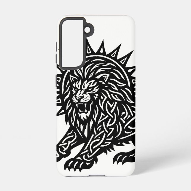 Leo Sternzeichen Sonnenmähne Löwe | BurnsInHell Samsung Galaxy Hülle (Rückseite)