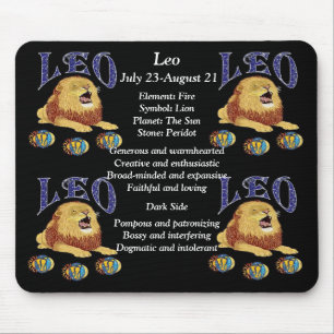 Leo Sternzeichen Zodiac Mauspad