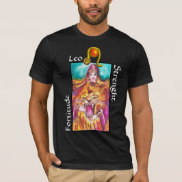 LEO,STRENGHT TAROT ASTROLOGY ZODIAC GEBURTSTAGSIGN T-Shirt