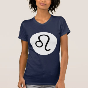 Leo-Symbol - Dunkles T-Shirt - Individualisiert