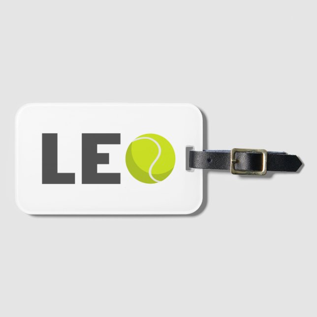 Leo Tennis Gepäckanhänger (Vorderseite (Horizontal))