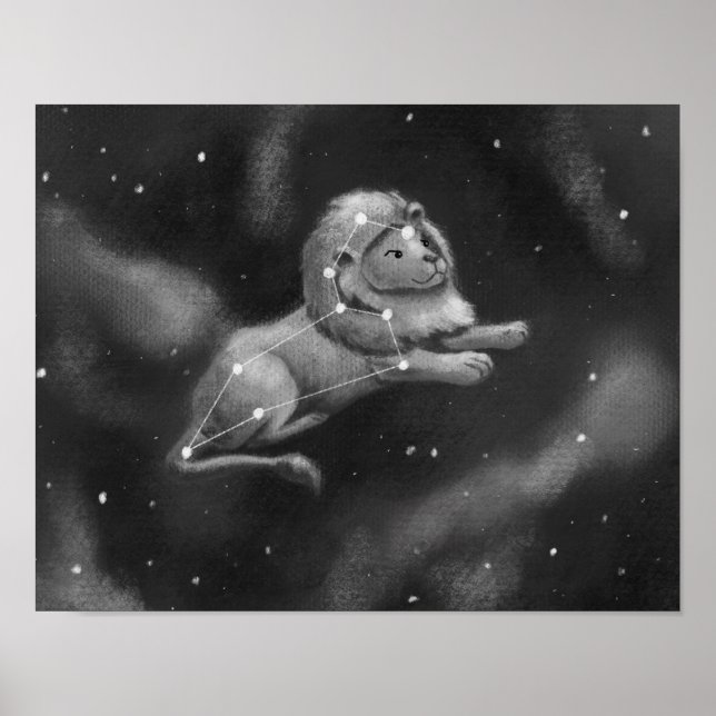 Leo the Lion Constellation Poster (Vorne)