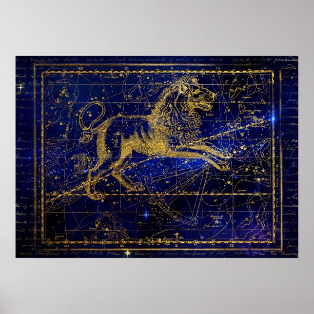 leo the lion constellation poster (Vorne)