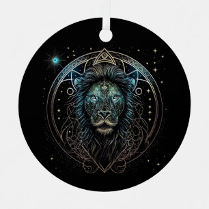 Leo the Lion Ornament Aus Metall