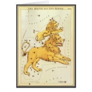 Leo the Lion Vintag Constellation Urania Mirror