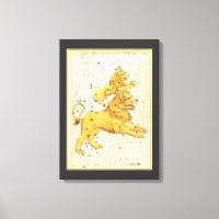 Leo the Lion Vintag Constellation Urania Mirror