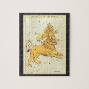 Leo the Lion Vintag Constellation Urania Mirror Puzzle