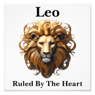 Leo The Lion: Zodiaks wildes Geburtszeichen Fotodruck
