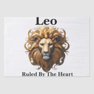 Leo The Lion: Zodiaks wildes Geburtszeichen Seidenpapier