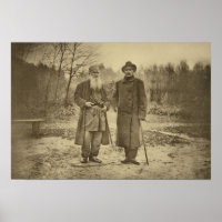 Leo Tolstoi und der Autor Maxim Gorky