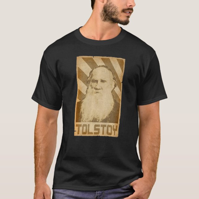 Leo Tolstoy Retro Propaganda  1 T-Shirt (Vorderseite)