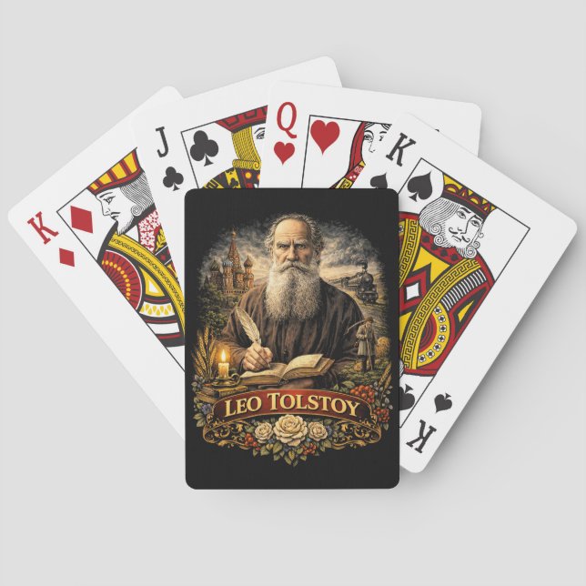 Leo Tolstoy Spielkarten (Rückseite)